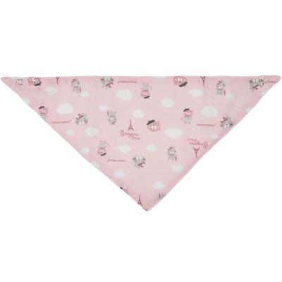 Canpol babies Bonjour Paris Muslin Bib Pink Лигавник за деца 2 бр