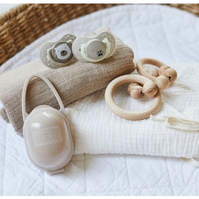 LOVI Soother Container Beige Калъф за биберон за деца 1 бр