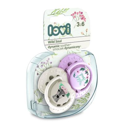 LOVI Wild Soul Dynamic Soother Girl 6-18m Биберон за деца 2 бр