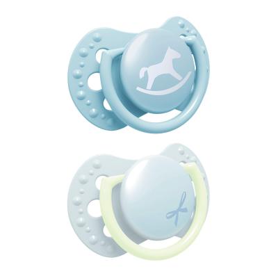 LOVI Baby Shower Dynamic miniSoother Boy 0-2m Биберон за деца 2 бр