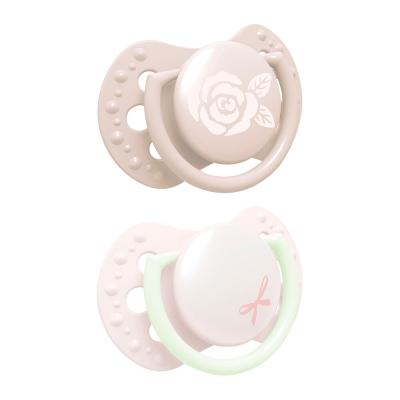 LOVI Baby Shower Dynamic miniSoother Girl 0-2m Биберон за деца 2 бр