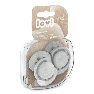 LOVI Harmony Dynamic Soother Boy 0-3m Биберон за деца 2 бр