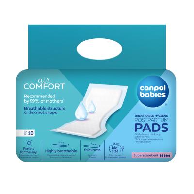 Canpol babies Air Comfort Superabsorbent Postpartum Hygiene Pads Превръзки за родилки за жени 10 бр