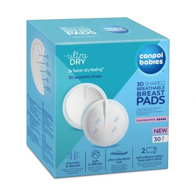 Canpol babies Ultra Dry 3D Shaped Breathable Breast Pads Подплънки за кърмачки за жени Комплект