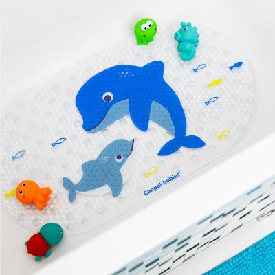 Canpol babies Love&amp;Sea Bath Mat Blue Подложка за къпане за деца 1 бр