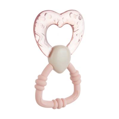 Canpol babies Water Teether With Rattle Pink Гризалка за деца 1 бр