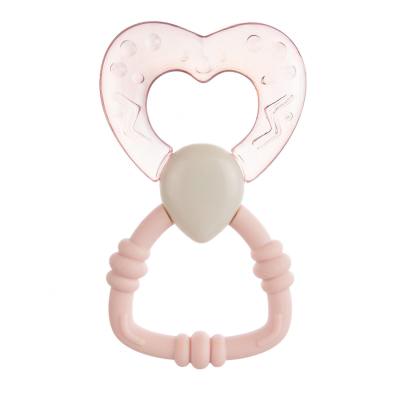 Canpol babies Water Teether With Rattle Pink Гризалка за деца 1 бр