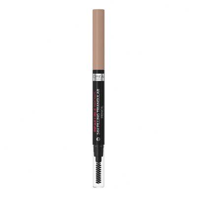 L&#039;Oréal Paris Infaillible Brows 24H Filling Triangular Pencil Молив за вежди за жени 1 ml Нюанс 06 Dark Blonde