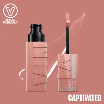 Maybelline Superstay Vinyl Ink Liquid Червило за жени 4,2 ml Нюанс 95 Captivated