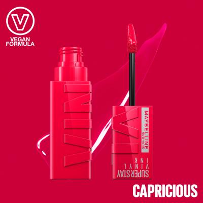 Maybelline Superstay Vinyl Ink Liquid Червило за жени 4,2 ml Нюанс 45 Capricious