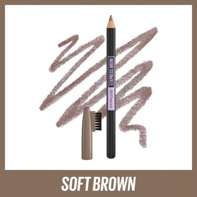 Maybelline Express Brow Shaping Pencil Молив за вежди за жени 4,3 g Нюанс 03 Soft Brown