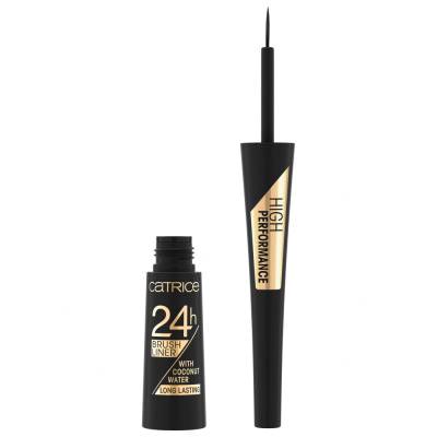 Catrice 24H Brush Liner Longlasting Очна линия за жени 3 ml Нюанс 010 Ultra Black