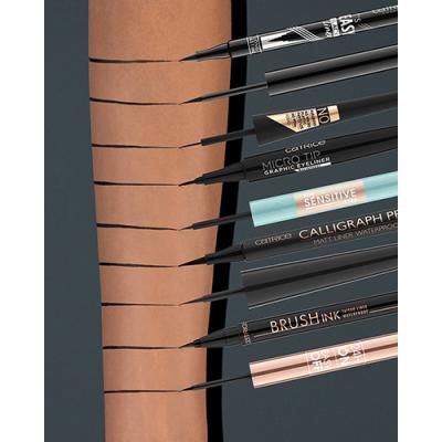 Catrice 24H Brush Liner Longlasting Очна линия за жени 3 ml Нюанс 010 Ultra Black