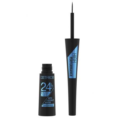 Catrice 24H Brush Liner Waterproof Очна линия за жени 3 ml Нюанс 010 Ultra Black Waterproof