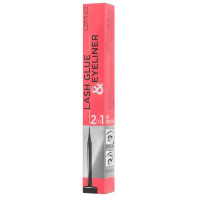 Catrice Lash Glue &amp; Eyeliner Лепило за мигли за жени 1,7 ml Нюанс 010 Strong Black