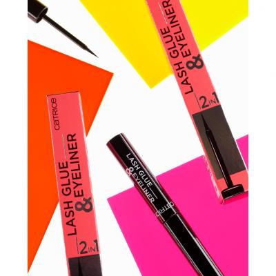 Catrice Lash Glue &amp; Eyeliner Лепило за мигли за жени 1,7 ml Нюанс 010 Strong Black