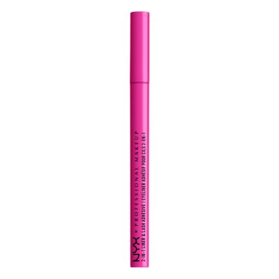 NYX Professional Makeup Jumbo Lash! 2in1 Liner &amp; Lash Adhesive Очна линия за жени 1 ml Нюанс 01 Black