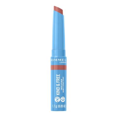 Rimmel London Kind &amp; Free Tinted Lip Balm Балсам за устни за жени 4 g Нюанс 002 Natural Apricot