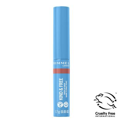 Rimmel London Kind &amp; Free Tinted Lip Balm Балсам за устни за жени 4 g Нюанс 002 Natural Apricot