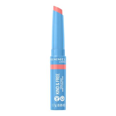 Rimmel London Kind &amp; Free Tinted Lip Balm Балсам за устни за жени 4 g Нюанс 004 Hibiscus Blaze