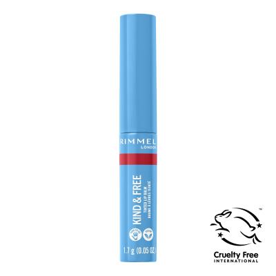 Rimmel London Kind &amp; Free Tinted Lip Balm Балсам за устни за жени 4 g Нюанс 005 Turbo Red