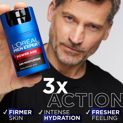 L&#039;Oréal Paris Men Expert Power Age 24H Moisturiser Дневен крем за лице за мъже 50 ml