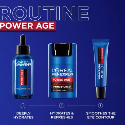 L&#039;Oréal Paris Men Expert Power Age 24H Moisturiser Дневен крем за лице за мъже 50 ml