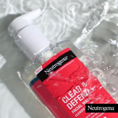 Neutrogena Clear &amp; Defend+ Facial Wash Почистващ гел 200 ml