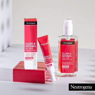 Neutrogena Clear &amp; Defend+ Facial Wash Почистващ гел 200 ml