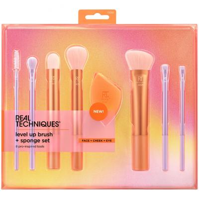 Real Techniques Brushes Level Up Brush + Sponge Set Четка за жени Комплект