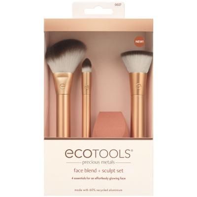 EcoTools Precious Metals Face Blend + Sculpt Set Четка за жени Комплект