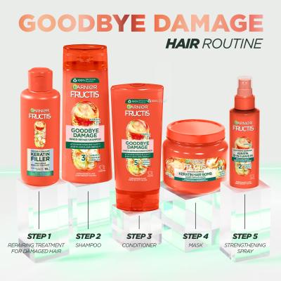 Garnier Fructis Goodbye Damage Keratin 10-In-1 Leave-In Грижа „без отмиване“ за жени 150 ml