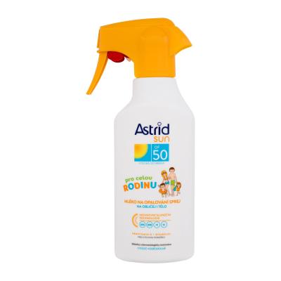 Astrid Sun Family Milk Spray SPF50 Слънцезащитна козметика за тяло 270 ml