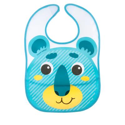 Canpol babies Hello Little Plastic Bib Green Лигавник за деца 1 бр