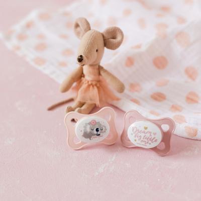 Canpol babies Sleepy Koala Mini Soother Pink 0-2m Биберон за деца 2 бр