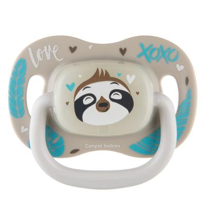 Canpol babies Exotic Animals Silicone Soother Sloth 18m+ Биберон за деца 1 бр