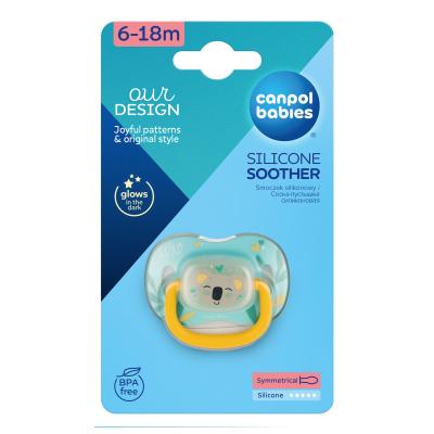 Canpol babies Exotic Animals Silicone Soother Koala 6-18m Биберон за деца 1 бр