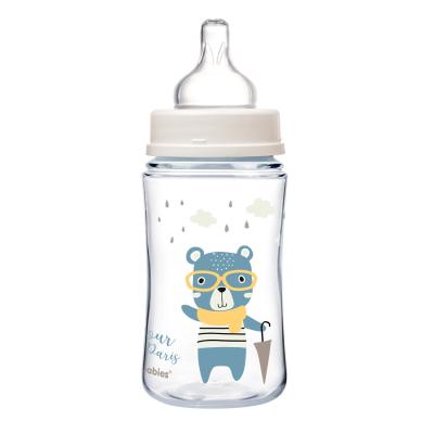 Canpol babies Bonjour Paris Easy Start Anti-Colic Bottle Blue 3m+ Бебешко шише за деца 240 ml