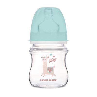 Canpol babies Exotic Animals Easy Start Anti-Colic Bottle Green 0m+ Бебешко шише за деца 120 ml