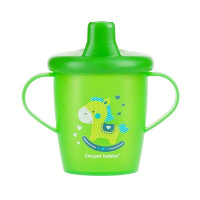 Canpol babies Toys Non-Spill Cup Green 9m+ Чаша за деца 250 ml