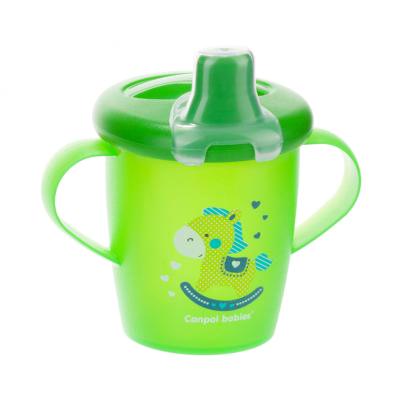 Canpol babies Toys Non-Spill Cup Green 9m+ Чаша за деца 250 ml