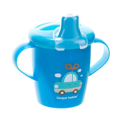 Canpol babies Toys Non-Spill Cup Blue 9m+ Чаша за деца 250 ml