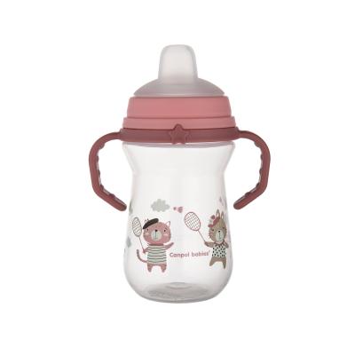 Canpol babies Bonjour Paris First Cup Pink 6m+ Чаша за деца 250 ml