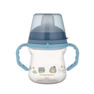 Canpol babies Bonjour Paris First Cup Blue 6m+ Чаша за деца 150 ml