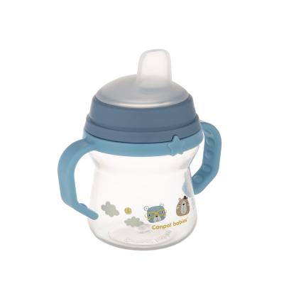 Canpol babies Bonjour Paris First Cup Blue 6m+ Чаша за деца 150 ml