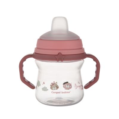 Canpol babies Bonjour Paris First Cup Pink 6m+ Чаша за деца 150 ml