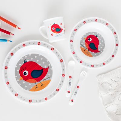 Canpol babies Cute Animals Dinner Set Bird Съдове за деца Комплект