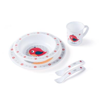 Canpol babies Cute Animals Dinner Set Bird Съдове за деца Комплект