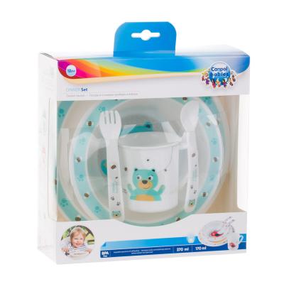 Canpol babies Cute Animals Dinner Set Bear Съдове за деца Комплект