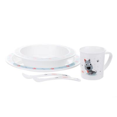 Canpol babies Cute Animals Dinner Set Dog Съдове за деца Комплект